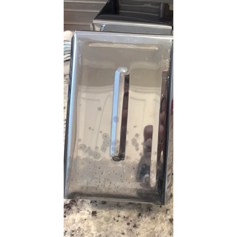 Vintage Metal Restaurant Diner‎ Napkin Holder Spring Dispenser Chrome 1950s